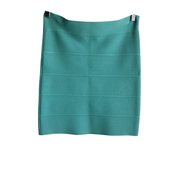 BCBGMaxazria Mini Skirt Women L Simone Bandage High Waist Stretch Y2K Clubwear - Picture 4 of 7